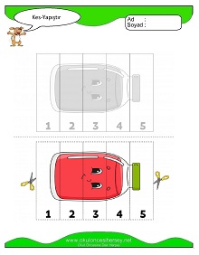 Kes Yapıştır Çalışma Sayfaları